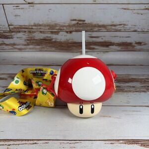 Universal Studios Japan Super Mushroom Drink Bottle Super Mario World USJ